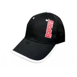 Gorra RAPALA negra con rejilla.