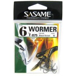 Anzuelo Sasame Wormer F-875 Black Nikel