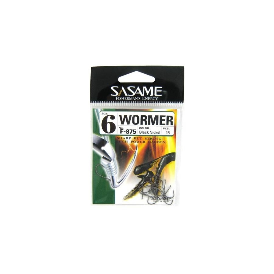 Anzuelo Sasame Wormer F-875 Black Nikel