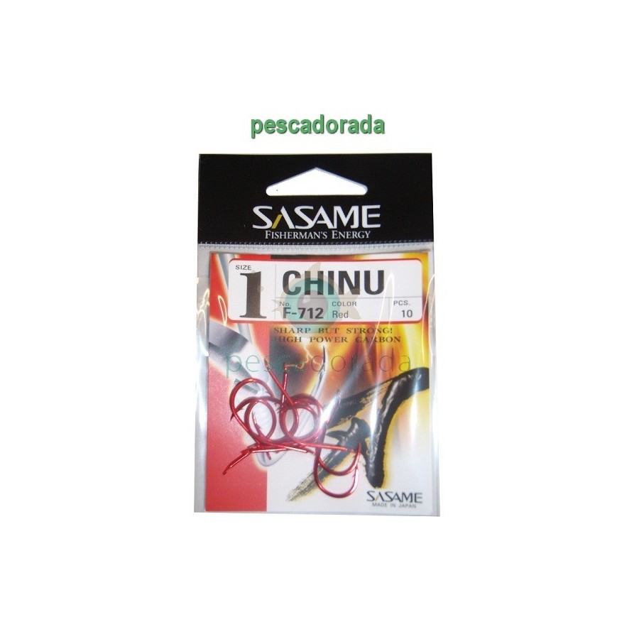 Anzuelo Sasame Chinu Red F-712