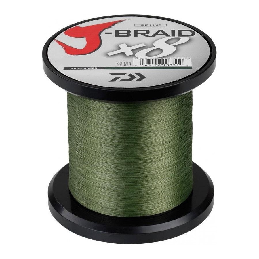 Hilo Trenzado Daiwa J Braid X8 3000 metros Verde