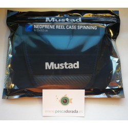 Funda MUSTAD Neopreno reel case spinning M  21x16.5cm