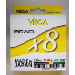 Trenzado VEGA Braid x8 Multicolor