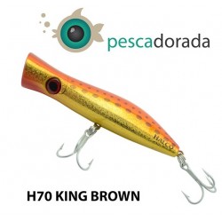 Halco Roosta Popper 80 mm 16 gr Color:H70 King Brown