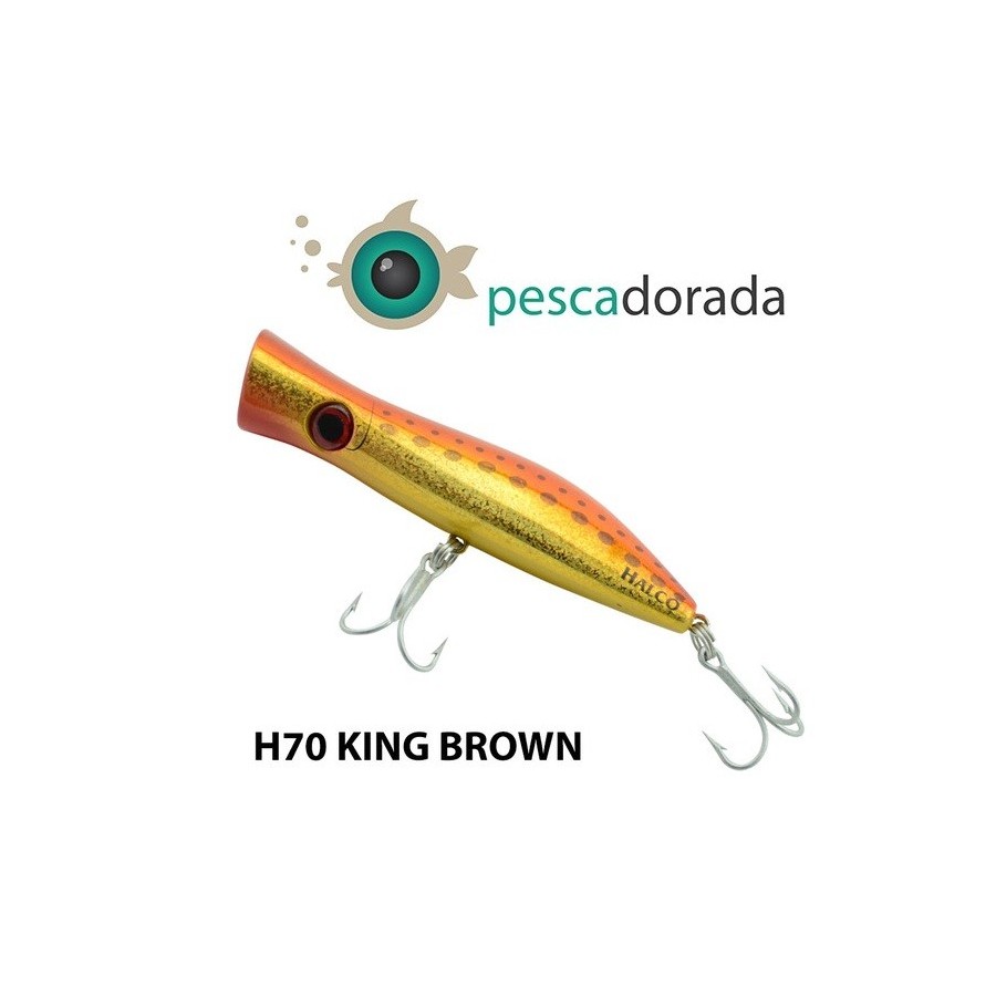 Halco Roosta Popper 80 mm 16 gr Color:H70 King Brown
