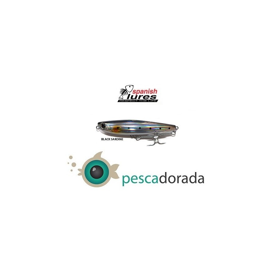 SPANISH LURES SPARROW 90mm 13gr Color: Black Sardine