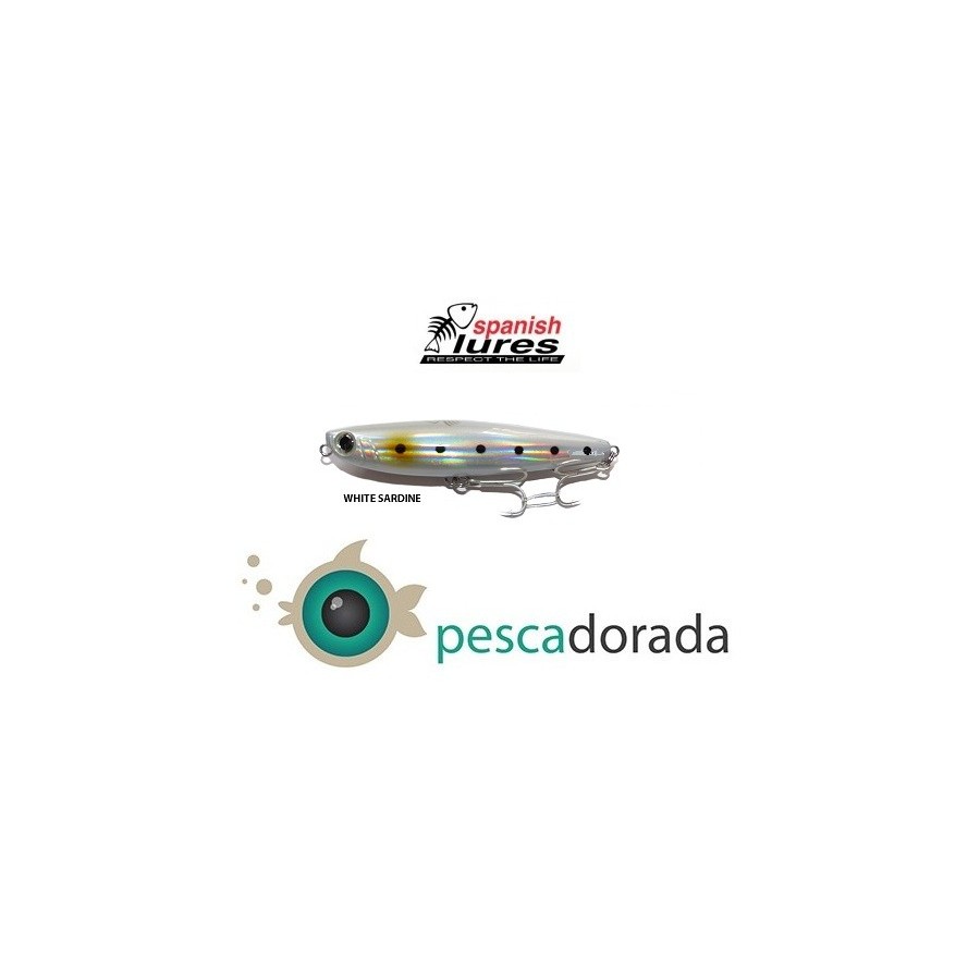 SPANISH LURES SPARROW 90mm 13gr Color: White Sardine