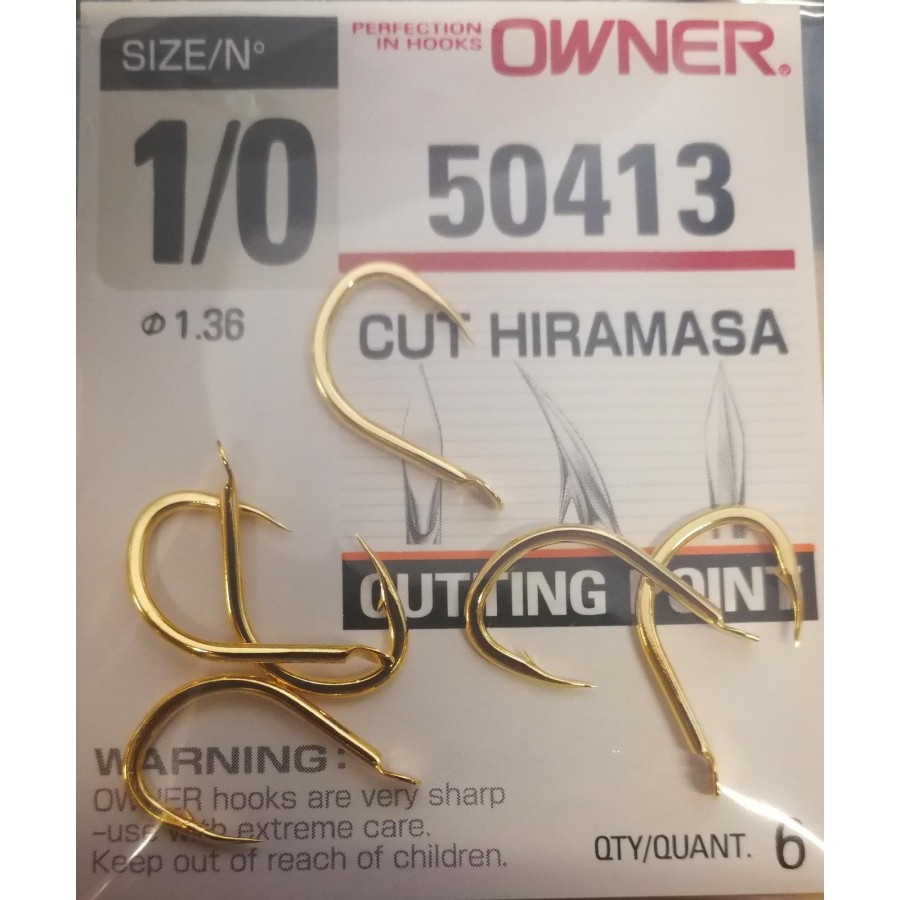 Owner 10413 Cut Hiramasa Hooks - 12 Pack Fishing Hooks With Incredible Penetration - View #4