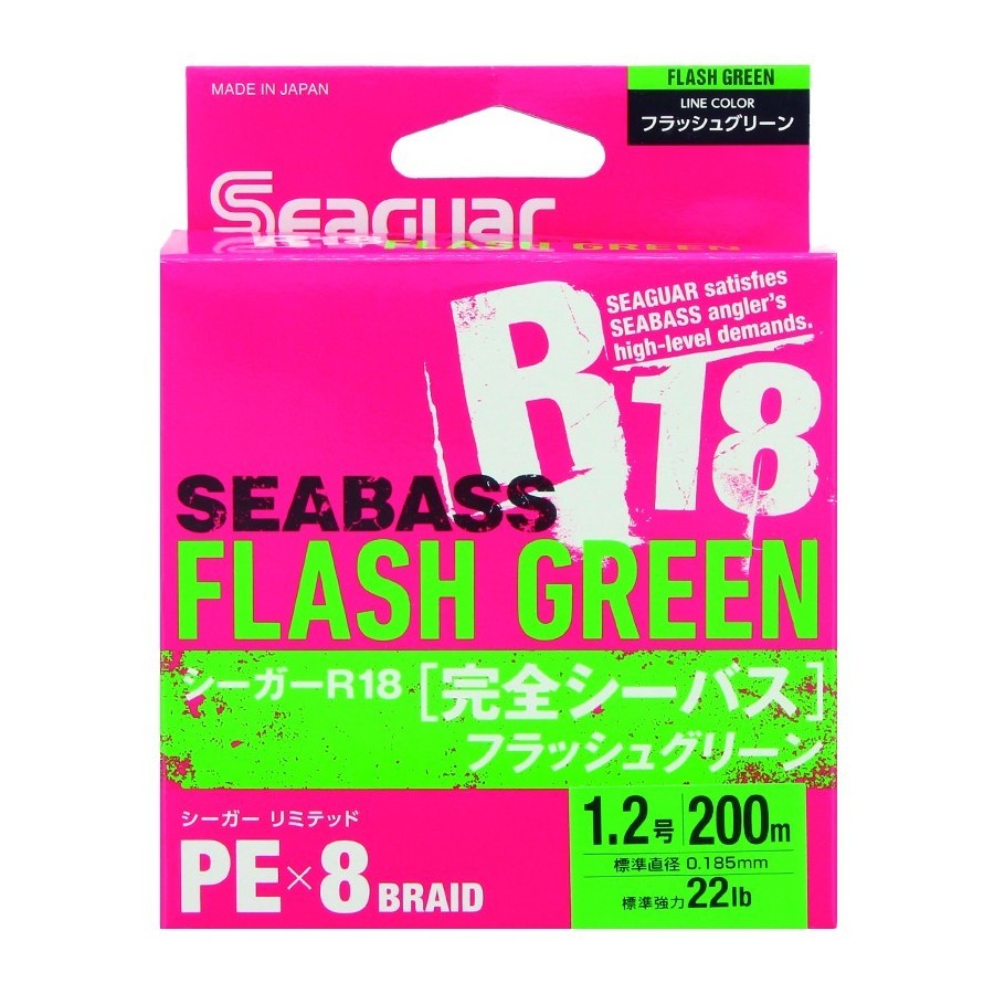 Seaguar Seabass Flash Green R18 200 mt