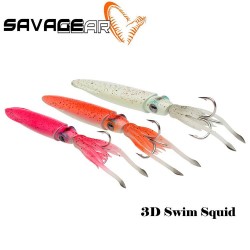 Savage Gear 3D Swim Squid Jig 24cm  300g - Green Eye glow