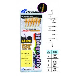 HAYABUSA Sabiki Holographic Fishscale EX111