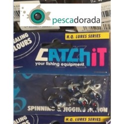 Catch It Cabeza Pez Jig Azul 3.5g