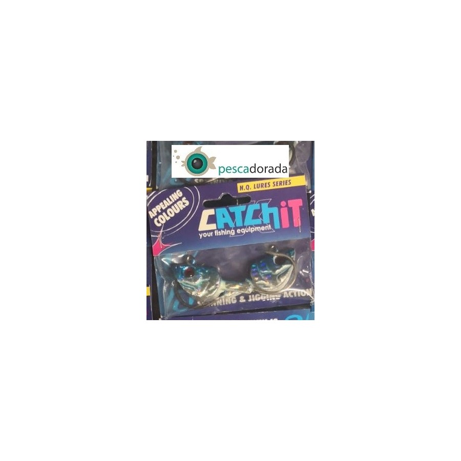 Catchit Cabeza Pez Jig Azul 70g