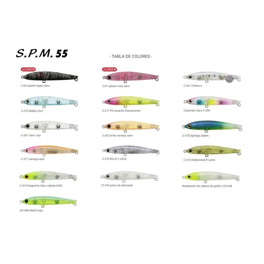 Leurre Coulant Bassday SPM 55 – Crayon 55 Mm Pour Pêche En Mer – 3.2 G