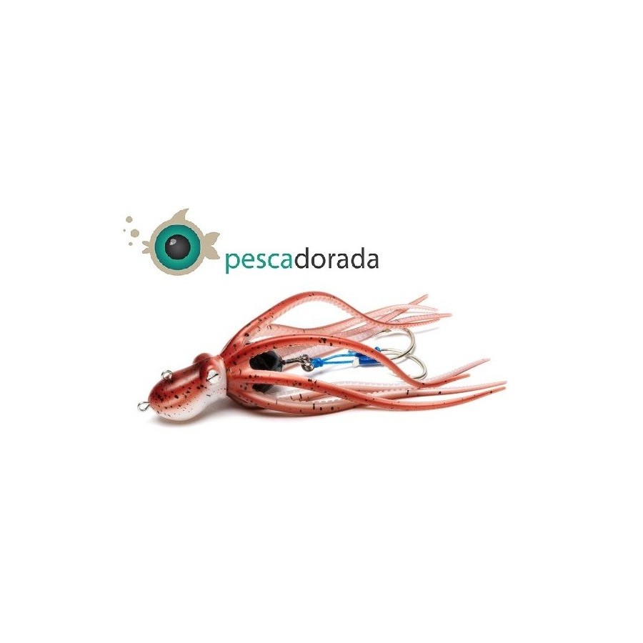 Mustad Inkvader Octopus Jig 60g Color: Rojo