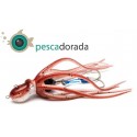 Mustad Inkvader Octopus Jig 60g Color: Rojo