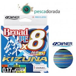 Owner Kizuna Broad PE X8 300m Multicolor