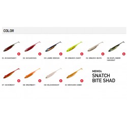 Magbite MBW04 Snatch Bite Shad 3" 76mm Color: 06 Glory Bait