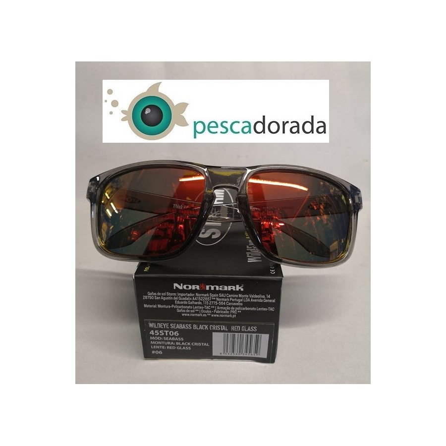 Gafas Storm WildEye Seabass Black Cristal Red Glass