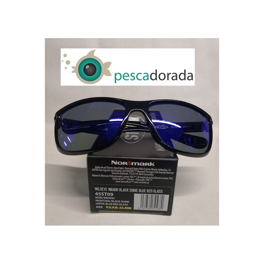 Gafas Storm WildEye Wahoo Black Shine Blue Red Glass