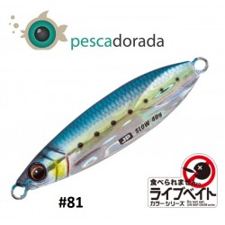 Major Craft Jigpara Slow 15gr Color: 81 Live Kin Iwashi