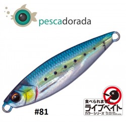 Major Craft Jigpara Micro 15g Color: 81 Live Kin Iwashi