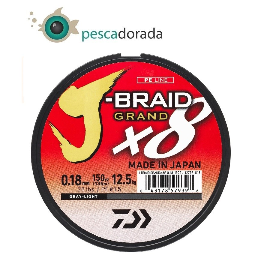 Hilo Trenzado J-Braid Grand X8 Multicolor 1650m