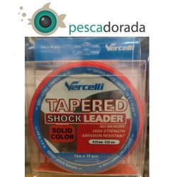 Vercelli Tapered Shock Leader 15mx10 Naranja