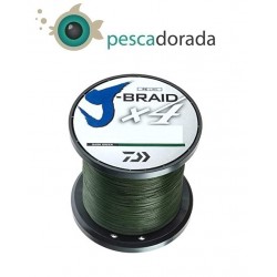 Trenzado J-BRAID X4 DAIWA 1350M Color: Verde Oscuro