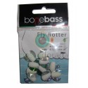 BONEBASS Fly Flotter Blanco Fluorescente