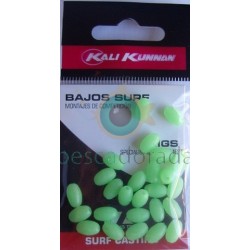 Bolitas Blandas Verde Fosforescente 6x10 mm Kali Kunnan