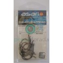 Anzuelo Asari Chinu Laser Carbon W/Ring Nº 5/0 con anilla