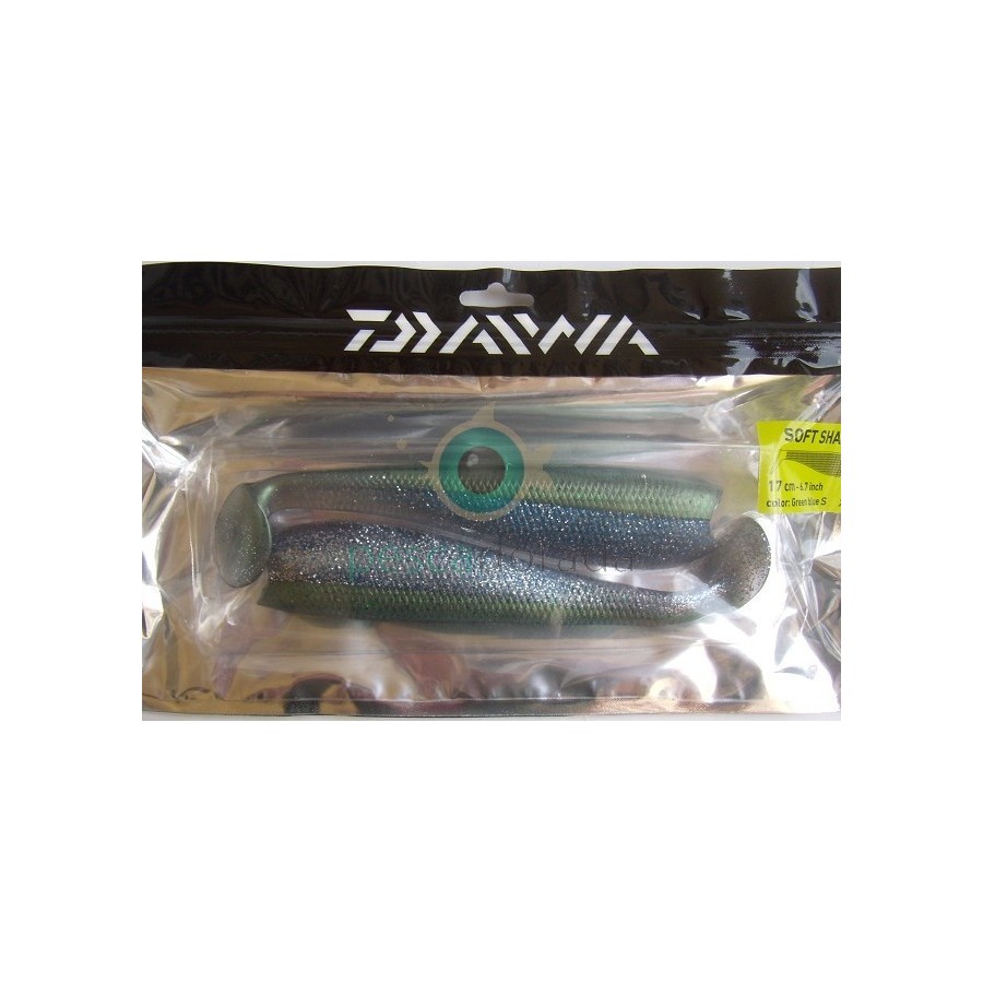 Daiwa SHOFT SHAD 17 cm Color Green Blue Shiner