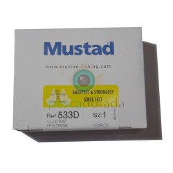 Anzuelo Mustad 533D (100 uds)