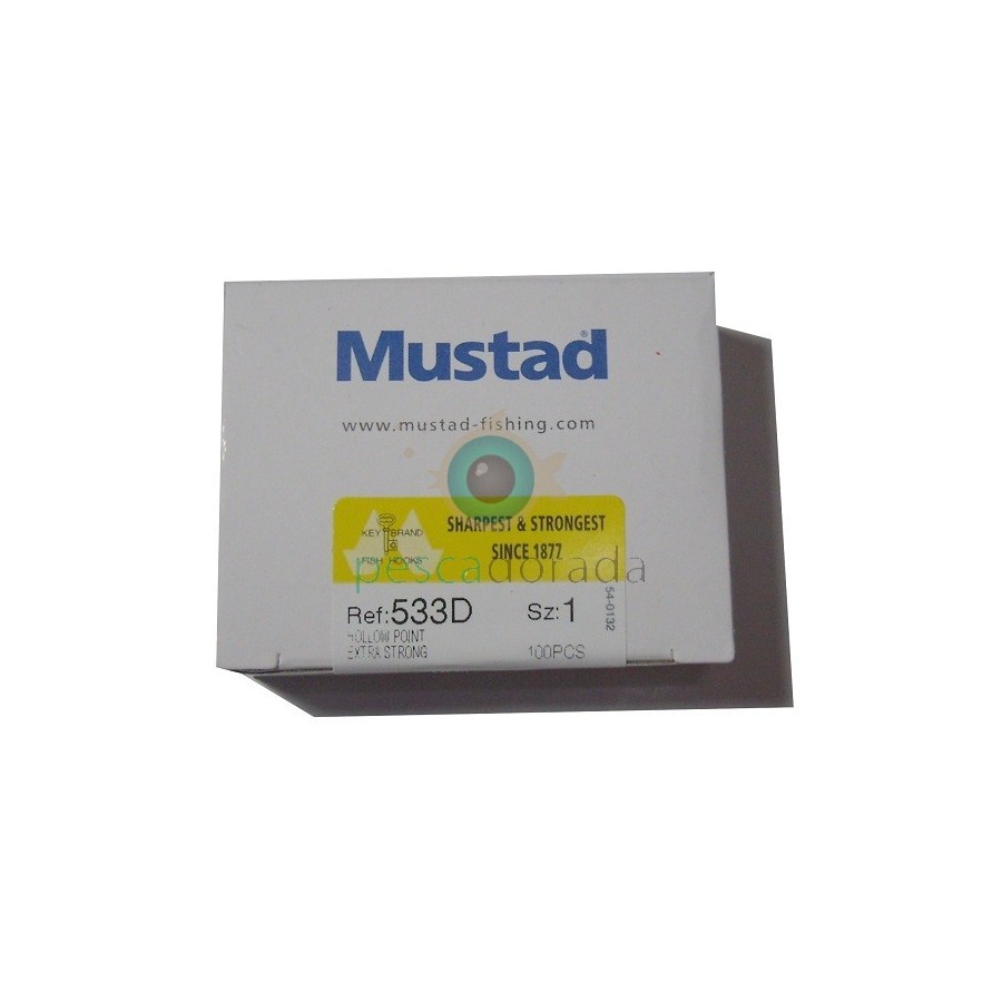 Anzuelo Mustad 533D (100 uds)