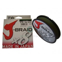 Hilo Trenzado Daiwa J Braid X8 3000 metros Verde