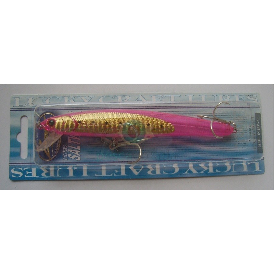 Lucky Craft Flash Minnow 130 MR color Ghost Pink Gold Sardine