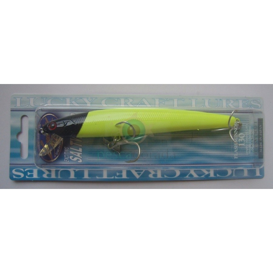 Señuelo Lucky Craft Flash Minnow 130 MR color Black Head